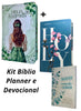 Kit Bíblia Feminina Sou Amada + Planner Holy Azul + Devocional Minimalista