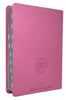 Bíblia Letra Hipergigante Capa Luxo Flexível Full Color ARC Com Harpa e Índice Floral Dália Rosa