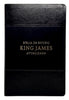 Bíblia Evangélica de Estudo King James Atualizada Capa Luxo Flexível Preta Premium Letra Gigante
