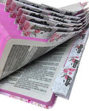 Bíblia Feminina Letra Gigante Capa Semiflexivel Com Abas Adesivas Feminina - Deus é bom