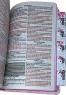 Bíblia Feminina Letra Gigante Capa Semiflexivel Com Abas Adesivas Feminina - O Senhot Te Sustenta