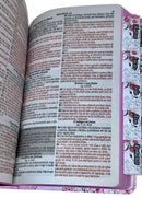 Bíblia Feminina Letra Gigante Capa Semiflexivel Com Abas Adesivas Feminina - Deus é bom