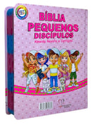 Bíblia Pequenos Discípulos Rosa Infantil Letra Comum Capa Dura Com Harpa e Índice Feminina Arc