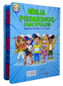 Bíblia Pequenos Discípulos Azul Infantil Letra Comum Capa Dura Com Harpa e Índice Masculina Arc
