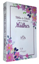 Bíblia De Estudo Para o Cotidiano Da Mulher Branca Capa Dura Letra Gigante - NVA