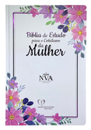Bíblia De Estudo Para o Cotidiano Da Mulher Branca Capa Dura Letra Gigante - NVA