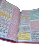 Bíblia De Estudo Para o Cotidiano Da Mulher Rosa Intenso Capa Dura Letra Gigante - NVA