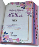 Bíblia De Estudo Para o Cotidiano Da Mulher Branca Capa Dura Letra Gigante Com Índice  - NVA