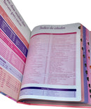 Bíblia De Estudo Para Cotidiano Da Mulher Rosa Intenso Capa Dura Letra Gigante Com Índice- NVA