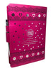 Bíblia Sagrada Evangélica Carteira Botão Pink Com índice - Caneta e Harpa e Corinhos - Full Color