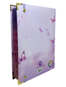 Bíblia Capa Dura Com Elástico Roxo E Medalhão Letra Gigante Com Harpa - Escolhida por Deus E Índice