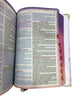 Bíblia Capa Dura Com Elástico Roxo E Medalhão Letra Gigante Com Harpa - Escolhida por Deus E Índice