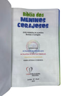 Bíblia Infantil Dos Meninos Corajosos Azul Letra Gigante Capa Dura Com Harpa e  Corinhos Arc