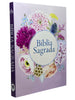 Bíblia Sagrada Feminina Arranjo Flores Lilás Letra Normal Capa flexível - Nva Nova Versão Almeida Atualizada