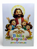Bíblia Sagrada Infantil Ovelhinhas De Cristo Letra Normal Capa flexível - Nva Nova Versão Almeida Atualizada