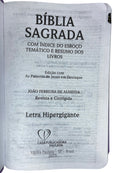 Bíblia Sagrada Feminina Lilás Letra Hipergigante Capa Semi Flexível Harpa e Corinhos