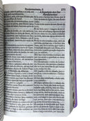 Bíblia Sagrada Feminina Lilás Letra Hipergigante Capa Semi Flexível Harpa e Corinhos