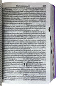 Bíblia Sagrada Feminina Lilás Letra Hipergigante Capa Semi Flexível Harpa e Corinhos