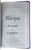 Bíblia Sagrada Feminina Lilás Letra Hipergigante Capa Semi Flexível Harpa e Corinhos