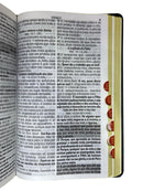 Bíblia Cor Preta Letra Hipergigante Capa Semi Flexível Com Harpa e Índice Colorida Arc