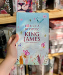 Bíblia Feminina Evangélica de Estudo King James Jardim Secreto Letra Hipergigante Capa Dura