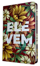 Bíblia Sagrada Feminina Slim Ele Vem Capa Dura Letra Comum ARC Com Harpa Avivada