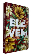 Bíblia Sagrada Feminina Slim Ele Vem Capa Dura Letra Comum ARC Com Harpa Avivada