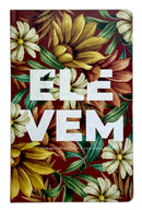 Bíblia Sagrada Feminina Slim Ele Vem Capa Dura Letra Comum ARC Com Harpa Avivada