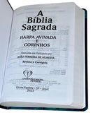 Bíblia Sagrada Slim Aslam Capa Dura Jovem Letra Comum ARC Com Harpa Avivada