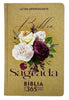 Bíblia Sagrada 365 Dias Letra Hipergigante Capa Dura Buquê Rosas Linguagem Arc