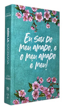 Bíblia Sagrada Feminina Capa Dura  Meu Amado Letra Gigante ARC Com Harpa Avivada