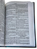Bíblia Evangélica Leão Azul Capa Dura  Letra Gigante  ARC Com Harpa Avivada Masculina