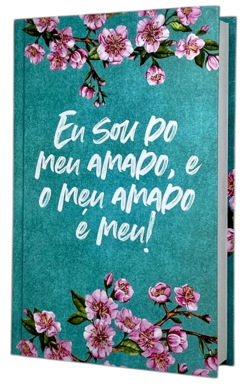 Bíblia Sagrada Feminina Capa Dura  Meu Amado Letra Gigante ARC Com Harpa Avivada
