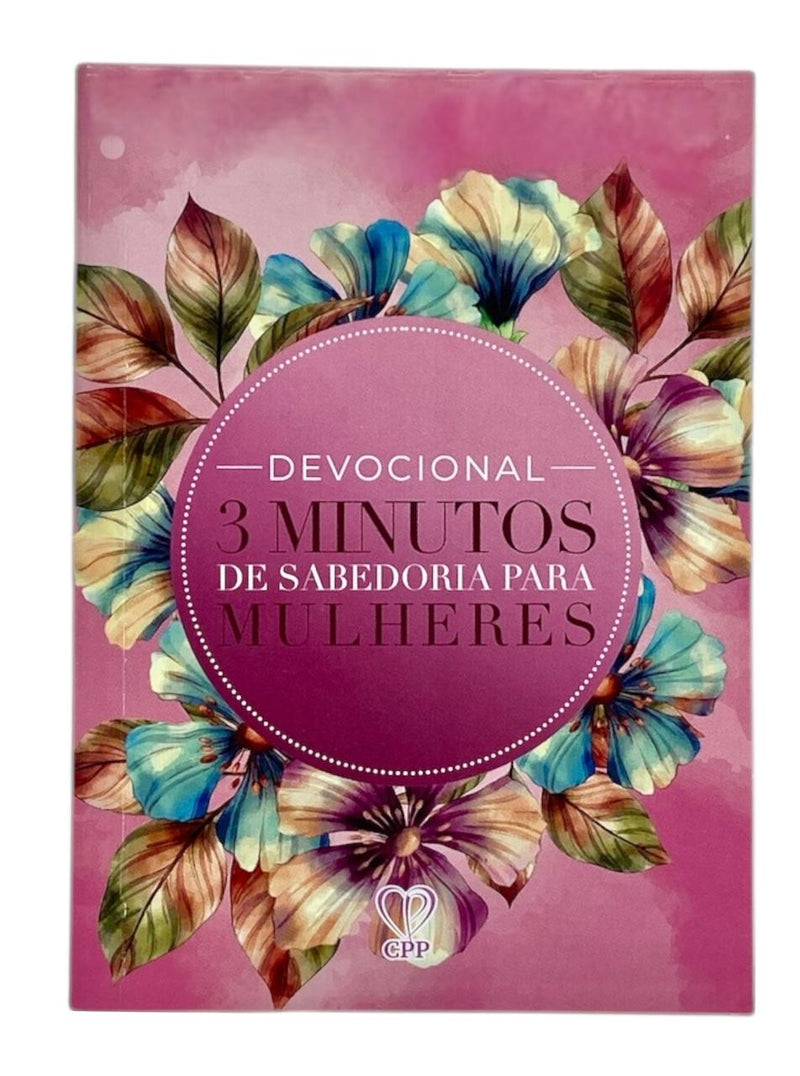 Livro Devocional Flores 3 Minutos De Sabedoria Para Mulheres Capa Brochura
