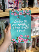 Bíblia Sagrada Feminina Capa Dura  Meu Amado Letra Gigante ARC Com Harpa Avivada