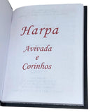 Livro Hinário Harpa Leão Preta Capa Dura Letra Tamanho Gigante Mod. 07