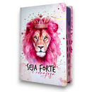 Kit 2 Bíblias Femininas Sagradas Capa Dura Letra Gigante e Hipergigante Harpa ARC Circulo Floral e Seja Forte