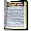 Bíblia Preta Com Zíper Capa P.U Letra Hipergigante - Full Color - Harpa Avivada e Corinhos