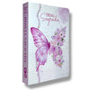 Kit 2 Bíblias Feminina Sagrada Letra Gigante Semi Flexível e Hipergigante Capa Dura Harpa ARC Circulo Floral e Borboleta