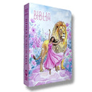 Bíblia Sagrada Feminina Lion Dance Pink Letra Gigante índice na Lateral  Capa Flexível - Full Color