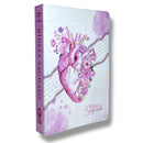Kit 2 Bíblias Feminina Sagrada  Letra Gigante Semi Flexível e Hipergigante Capa Dura  Harpa ARC Flor Rosa e Borboleta