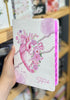 Kit 2 Bíblias Feminina Sagrada  Letra Gigante Semi Flexível e Hipergigante Capa Dura  Harpa ARC Flor Rosa e Borboleta