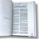 Bíblia Evangélica Capa Dura NTLH Letra Grande YouVersion Com Qr Code Cruz Menta com Índice