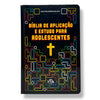 Bíblia Cristã de Aplicação e Estudo para Adolescentes Tetris Nva Capa Dura Full Color Interativa