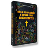 Bíblia Cristã de Aplicação e Estudo para Adolescentes Tetris Nva Capa Dura Full Color Interativa