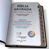 Bíblia PPM Preta Letra Gigante Capa Semi Flexível Com Harpa e Índice Colorida Arc