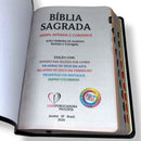 Bíblia PPM Preta Letra Gigante Capa Semi Flexível Com Harpa e Índice Colorida Arc