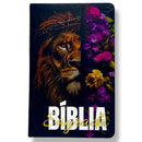 Kit 2 Bíblias Feminina Sagrada Letra Gigante Semi Flexível e Hipergigante Capa Dura Harpa ARC Jardim Secreto e Deus seja Louvado