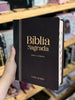 Bíblia Sagrada Letra Grande Jumbo Cor Preta e Marrom com Índice Com Harpa e Divisão Linguagem Arc Para Homem