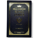 Bíblia de Estudo King James Atualizada - Imperial Preta- Capa Dura Letra Gigante Com Índice